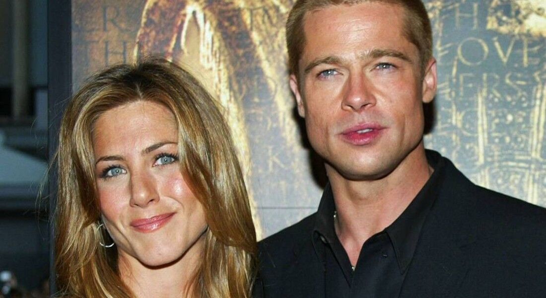 O ator Brad Pitt e a atriz Jennifer Aniston, ainda quando eram casados