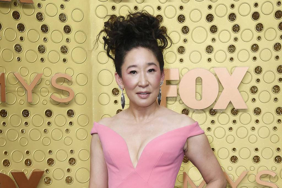 Sandra Oh na cerimônia do 71º Emmy Awards, em Los Angeles, Califórnia.