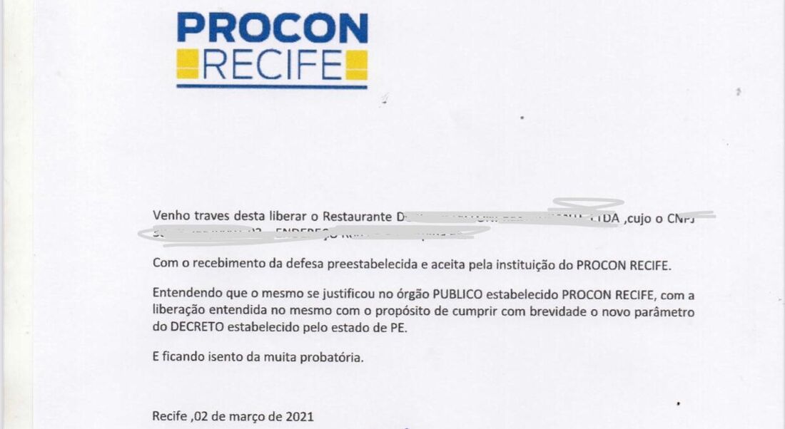 Documento falso utilizado pela mulher