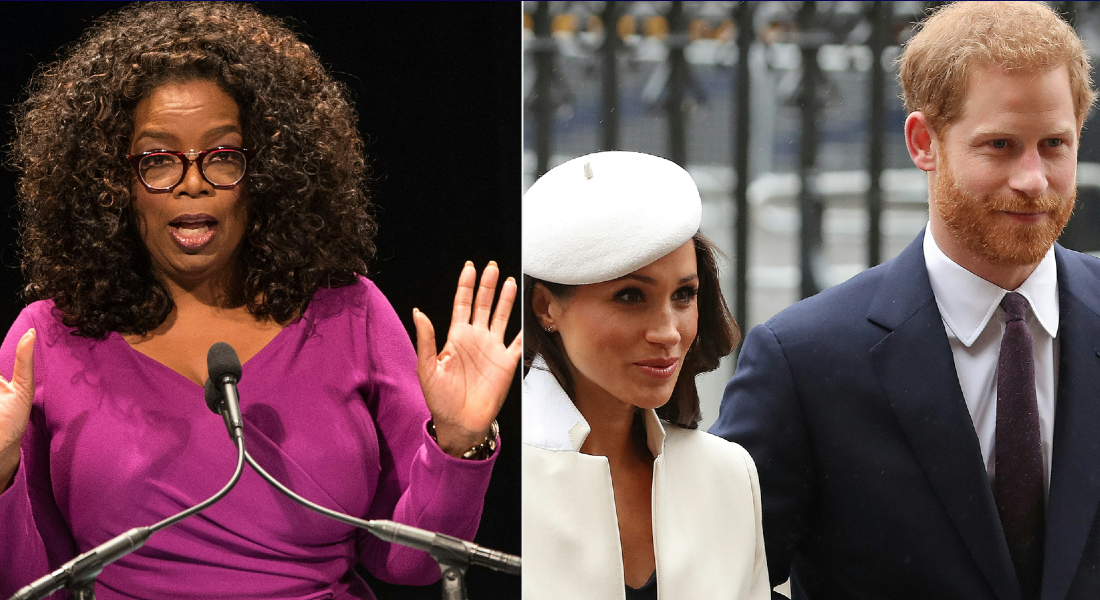 Oprah Winfrey entrevistou o príncipe Harry e Meghan Markle, ex-membros da família real