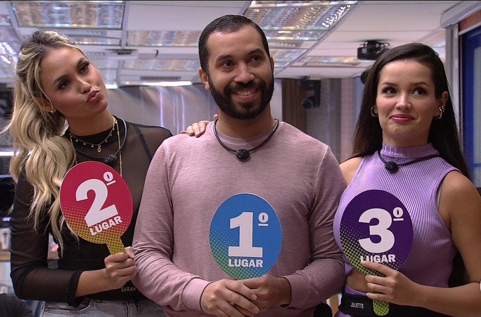 O pódio de Gilberto tem Sarah e Juliette no BBB 21