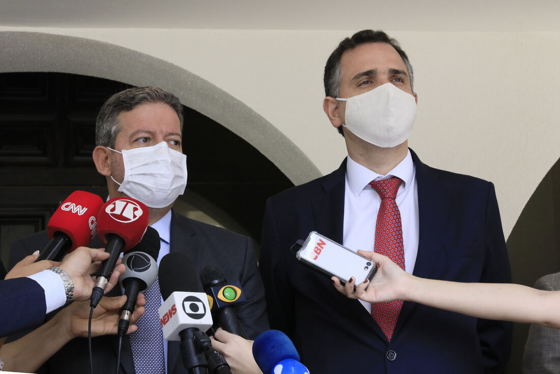 Presidente do Senado, Rodrigo Pacheco e Presidente da Câmara, Arthur Lira