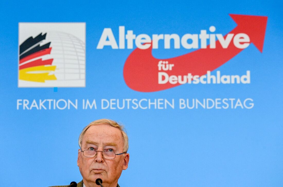 O co-líder do grupo parlamentar do partido de extrema direita Alternativa para a Alemanha (AfD), Alexander Gauland