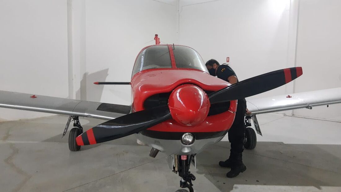 Aeronave foi apreendida em Santa Rita, na Paraíba