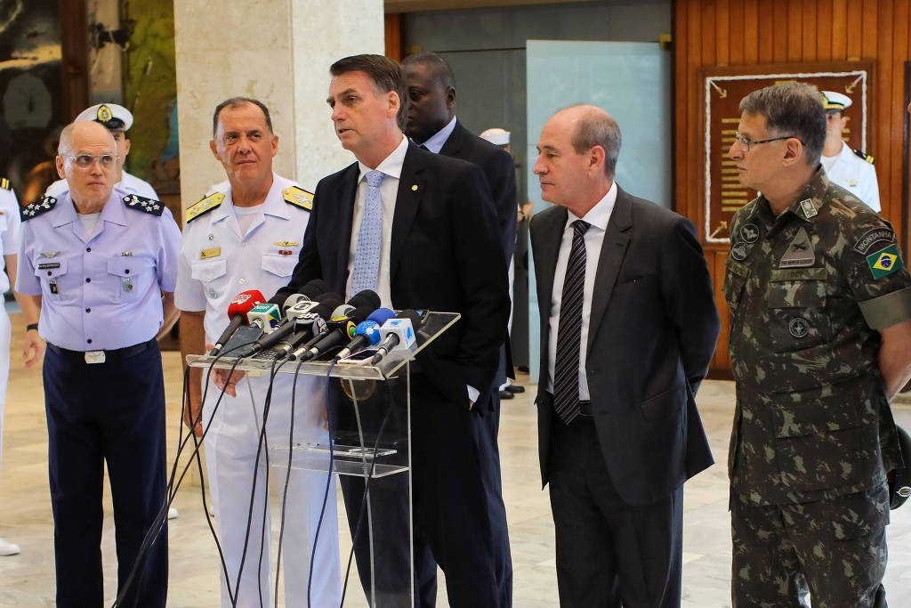 Bermudez, Ilques, Bolsonaro, Azevedo e Pujol