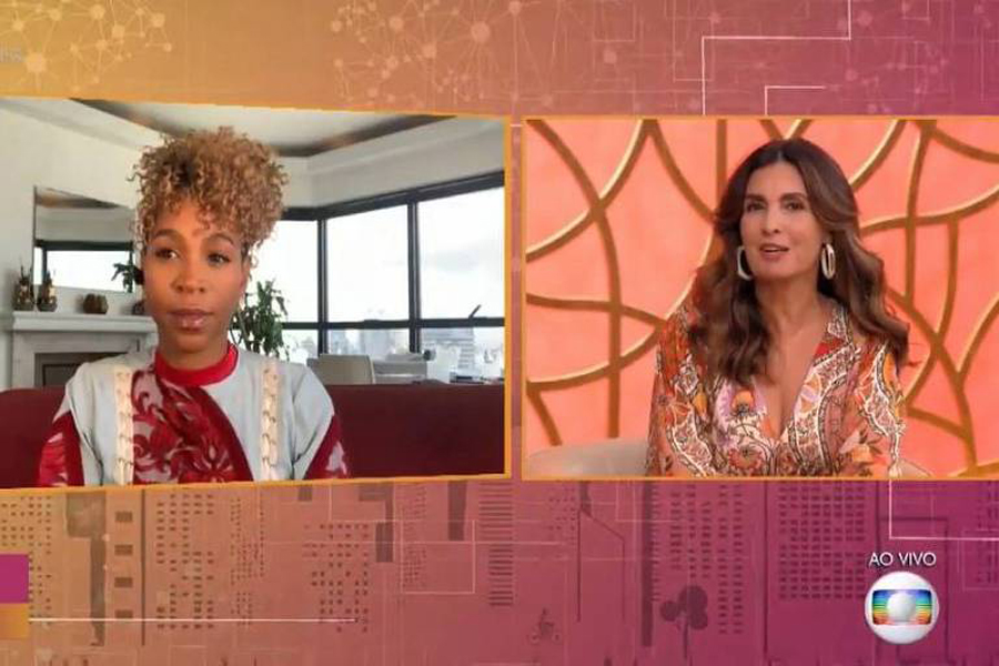 Karol Conká conversa com Fátima Bernardes