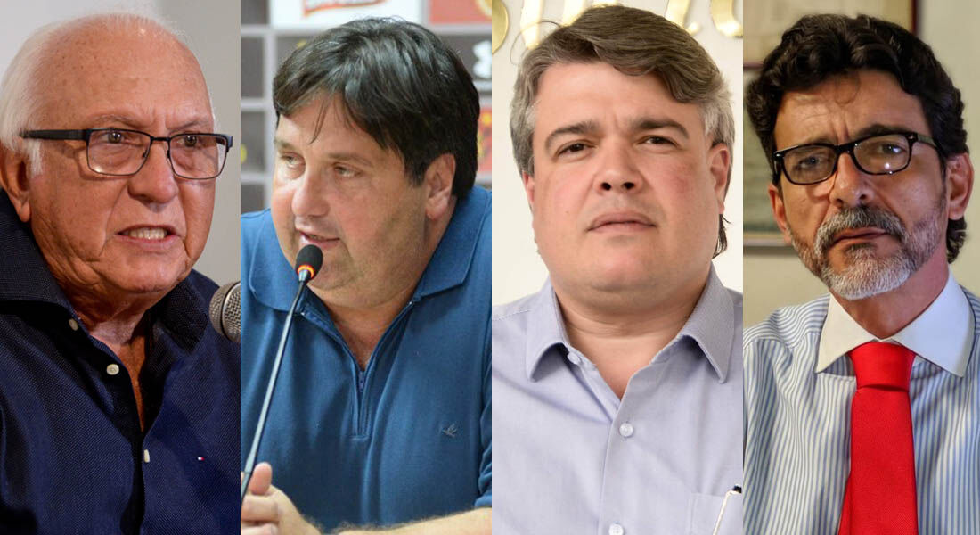 Milton Bivar, Nelo Campos, Delmiro Gouveia e Eduardo Carvalho concorrem à presidência