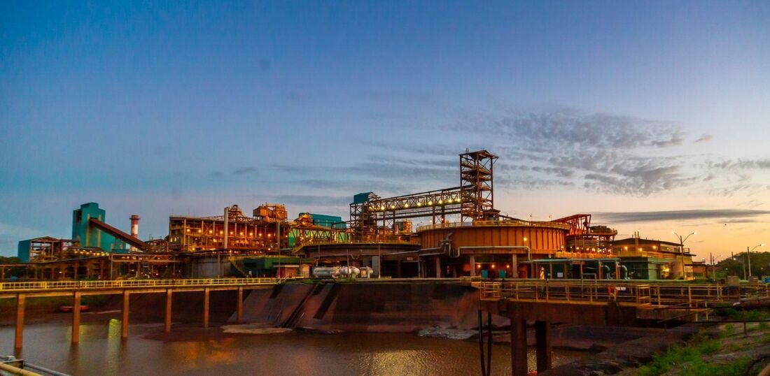 Usina de pelotização em Ubu da Samarco