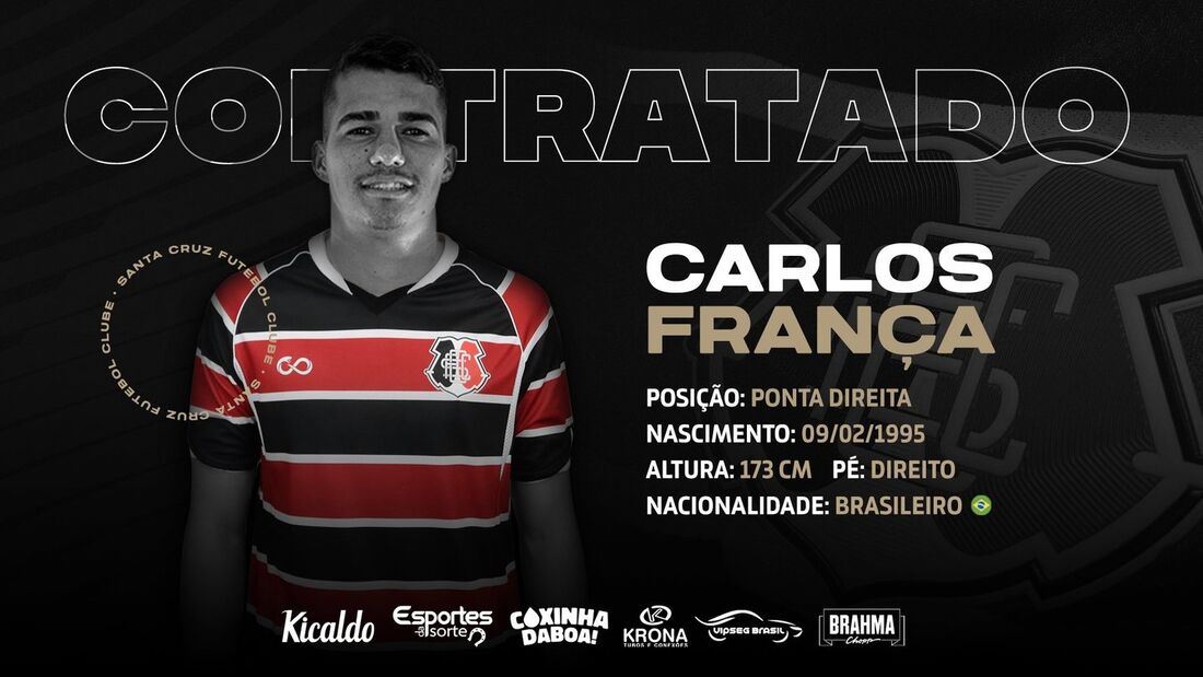 Carlos França, novo reforço do Santa