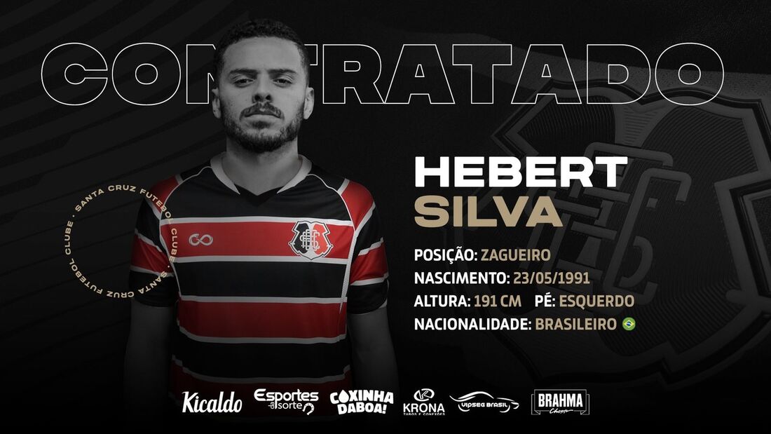 Hebert Silva é o novo reforço do Santa Cruz