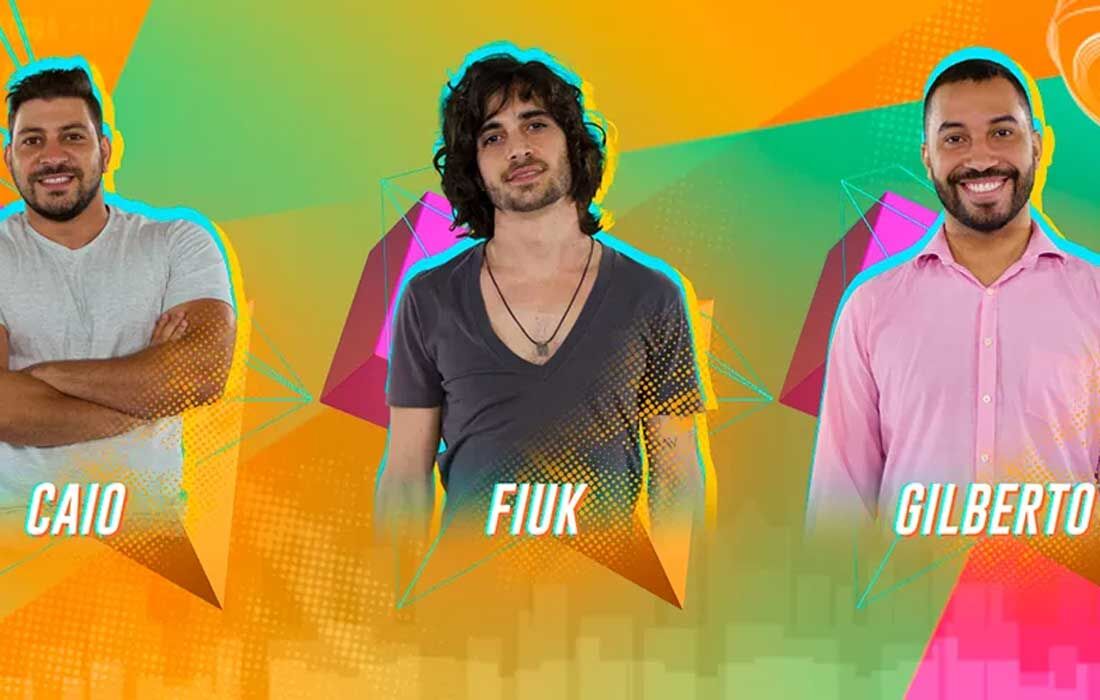 Caio, Fiuk e Gilberto