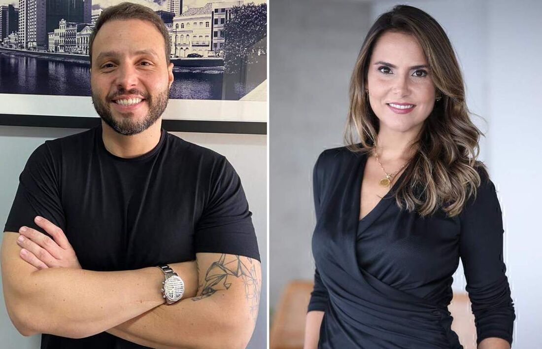 Camila Haeckel, do Inspiração Invest e Bruno Carrazzone, um dos idealizadores e fundadores do Grupo Faaca