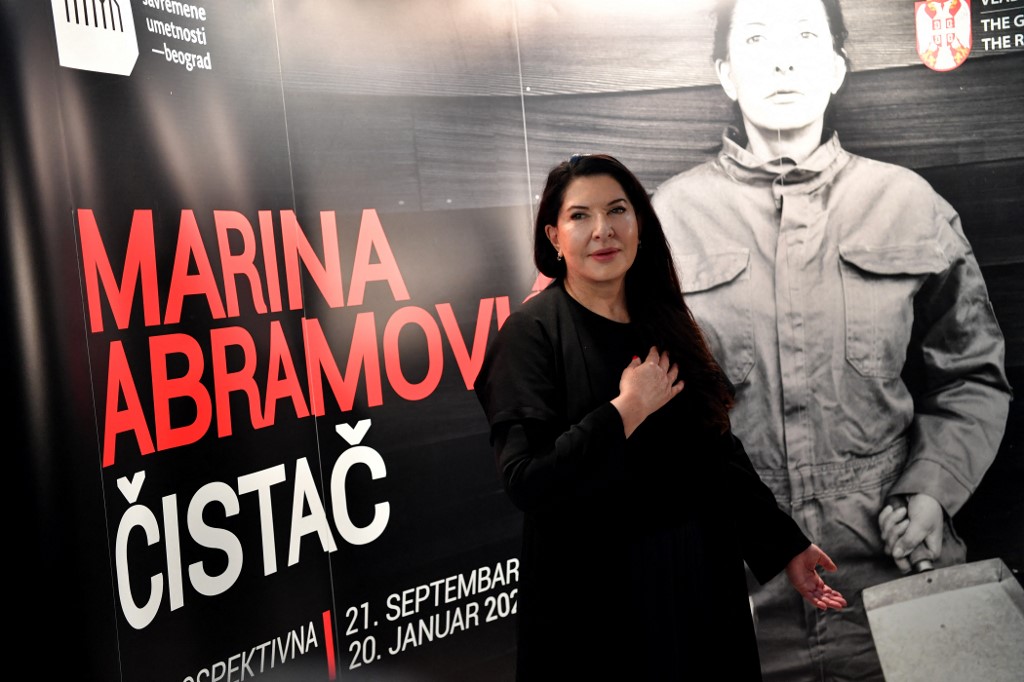 Marina Abramovic em setembro de 2019