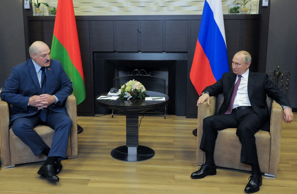 Encontro entre Vladimir Putin e Aleksandr Lukachenko