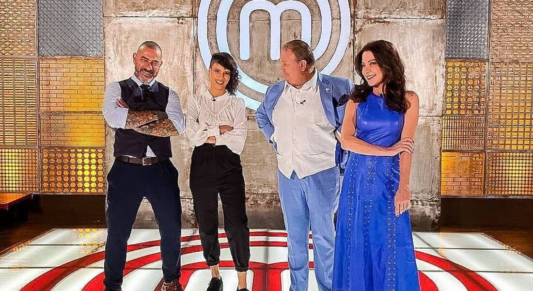 Helena Rizzo no primeiro encontro com Henrique Fogazza, Erick Jacquin e Ana Paula Padrão