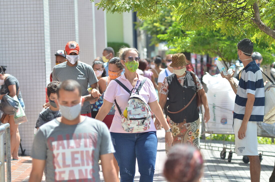 Movimento de pessoas durante a pandemia da Covid-19