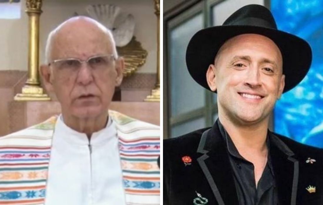 Paulo Gustavo e padre Julio Lancellotti