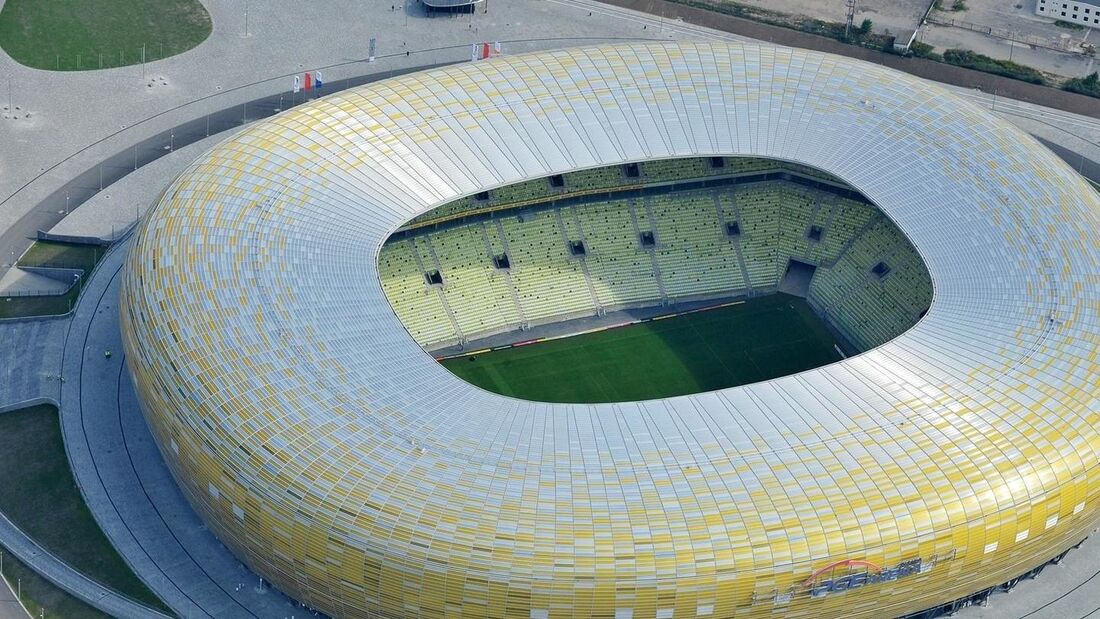 Estádio Energa Gdansk, na Polônia, palco da final da Liga Europa 2020/2021