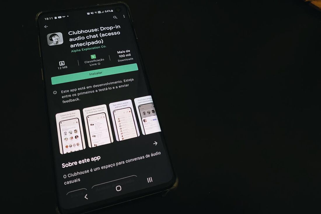 Para criar conta no Clubhouse é preciso receber um convite