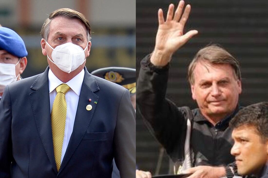 Uso da máscara e respeito às medidas sanitárias no Equador pelo presidente Bolsonaro contrastou com a postura no dia anterior, no Rio de Janeiro