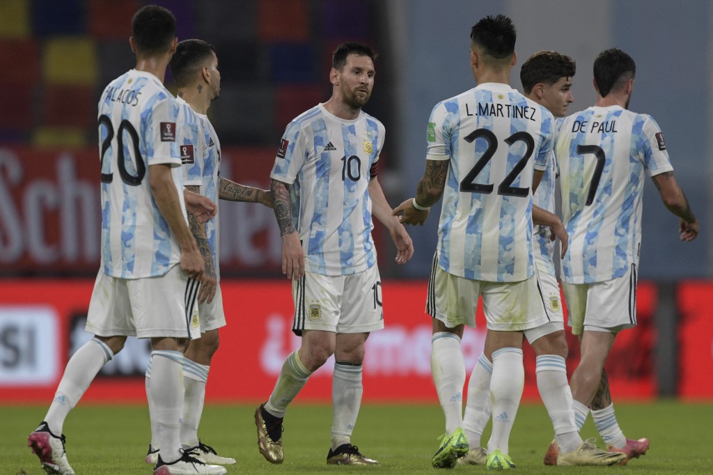 Seleção da Argentina em campo