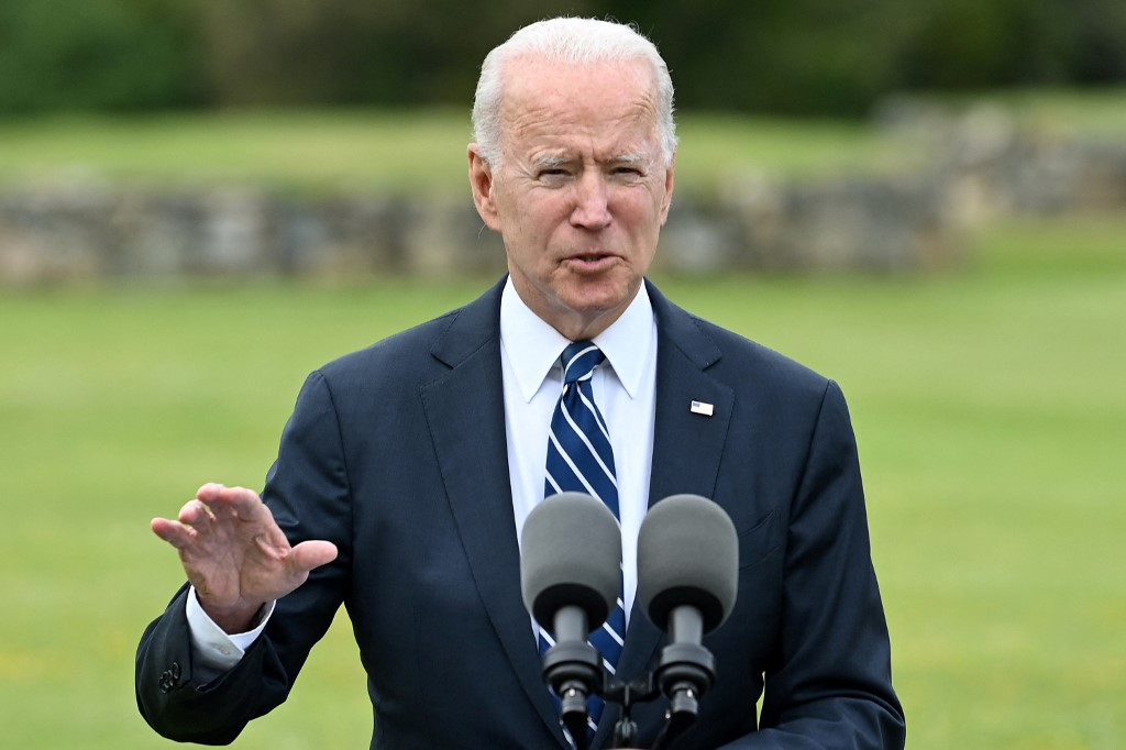 Presidente americano Joe Biden, discursa sobre a pandemia COVID-19, em Cornualha