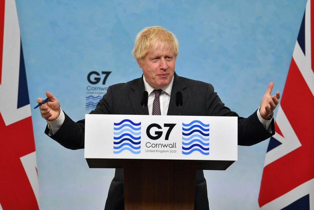 Primeio-ministro inglês, Boris Johnson