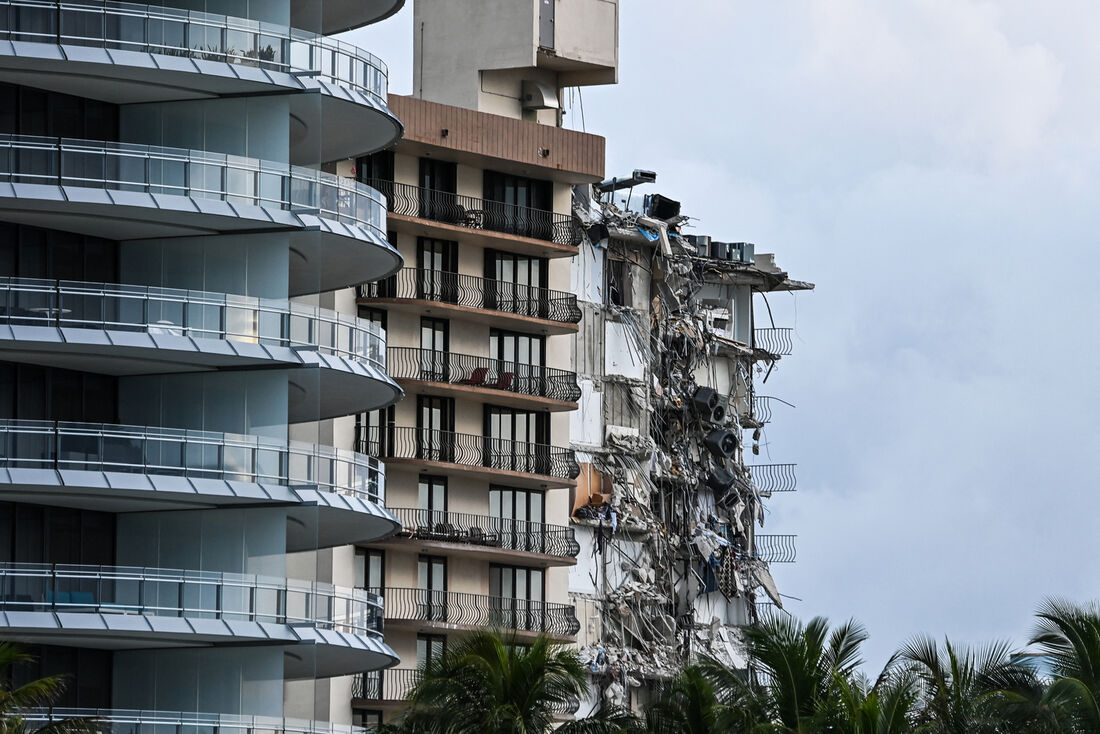 Edifício desabou em Miami Beach, EUA