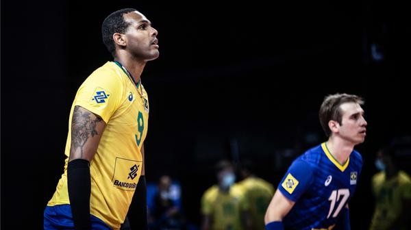 Leal, ponteiro da seleção brasileira de vôlei