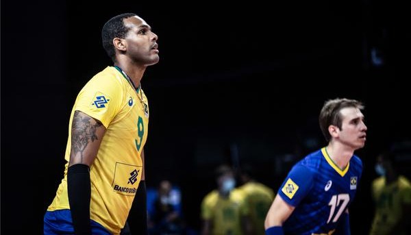 Leal, ponteiro da seleção brasileira de vôlei 