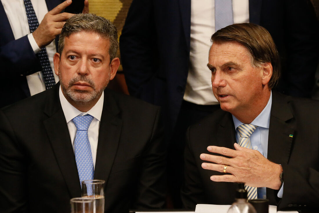 Presidente da Câmara dos Deputados Federais, Arthur Lira, e o presidente da República, Jair Bolsonaro