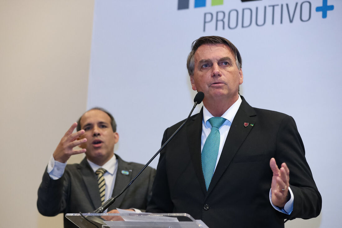 Presidente Jair Bolsonaro (sem partido) durante almoço com a Associação de Supermercados do Rio de Janeiro