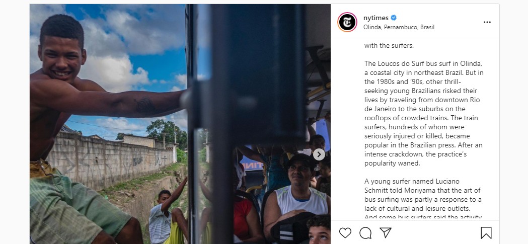 Publicação ganhou as redes do NY Times