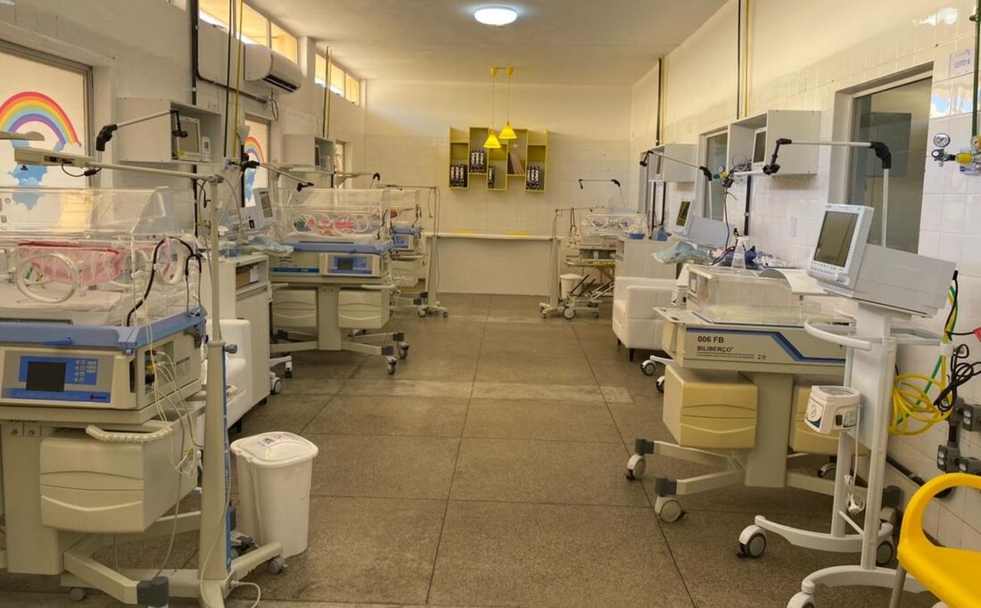 Leitos de UTI neonatal no Hospital Regional de Salgueiro, no Sertão de Permambuco