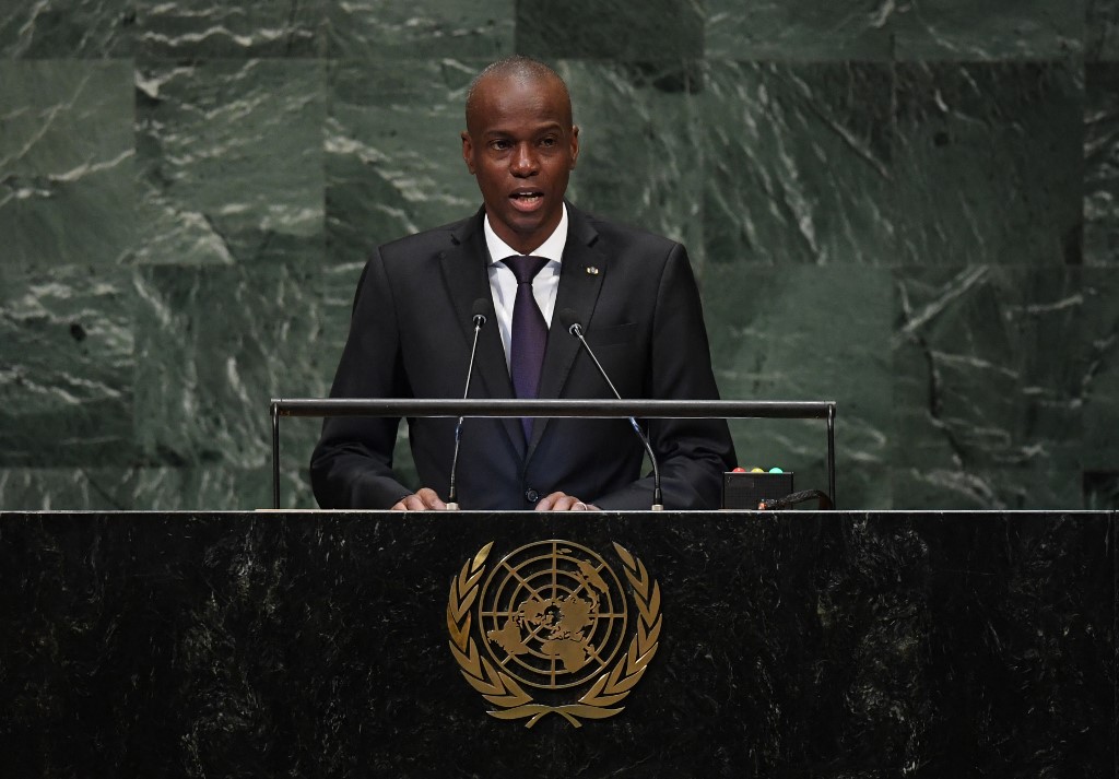 Jovenel Moise, Presidente do Haiti, discursa na 73ª sessão da Assembleia Geral nas Nações Unidas em Nova York