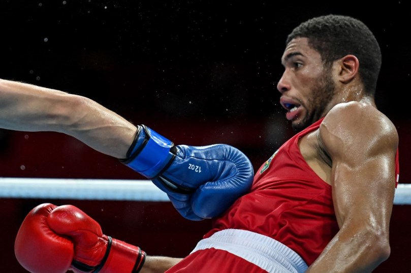 Hebert Souza em ação no boxe