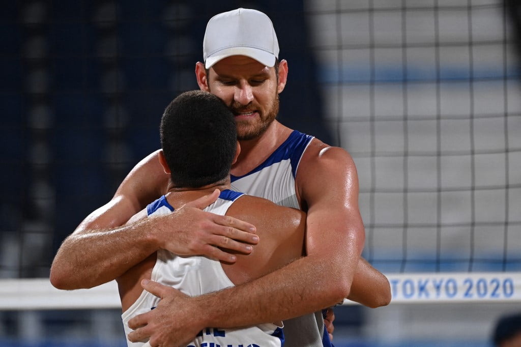 Alison e Álvaro, do vôlei de praia masculino