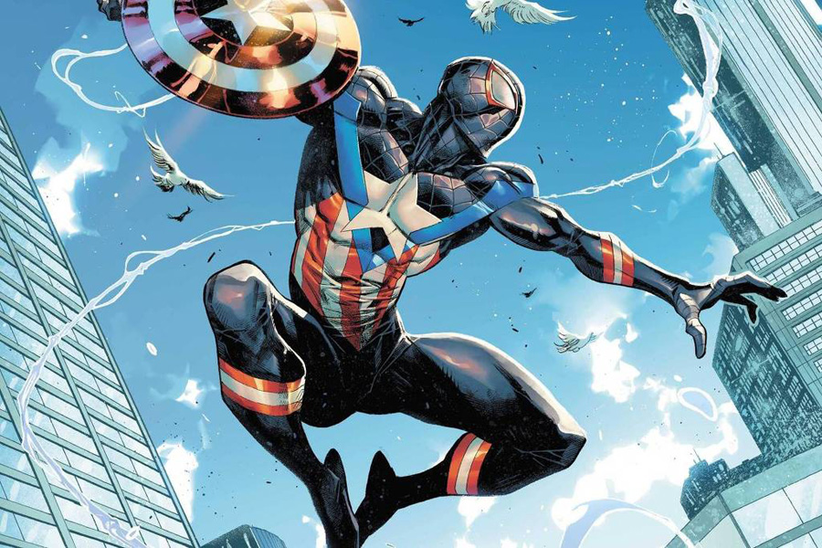 Heróis da Marvel vestem trajes do Capitão América em comemoração aos 80 anos do personagem