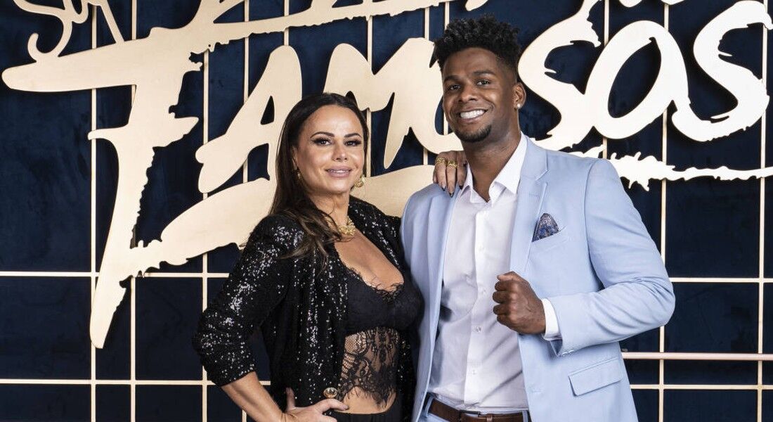 Viviane Araújo e Adeilton Ribeiro na