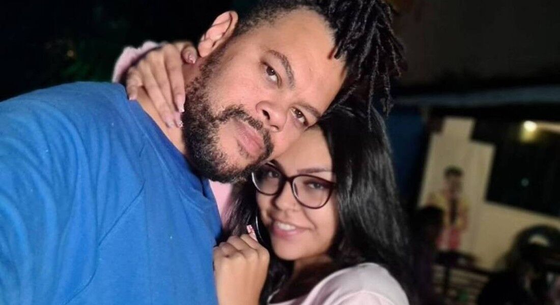 Babu Santana com a namorada Livia Nascimento