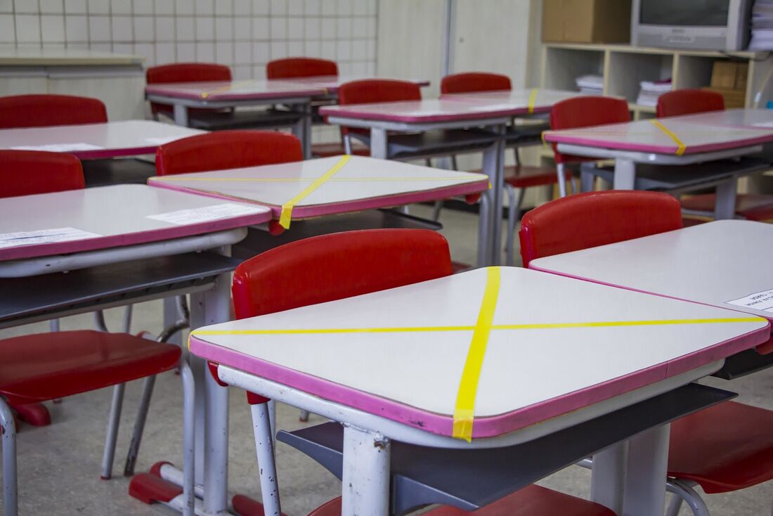 Marcações nas salas de aula da Rede Municipal de Ensino do Recife