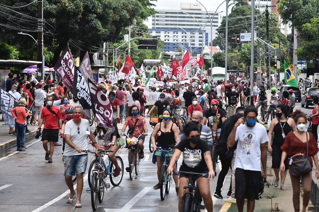 Ato 3J no Recife contra Bolsonaro