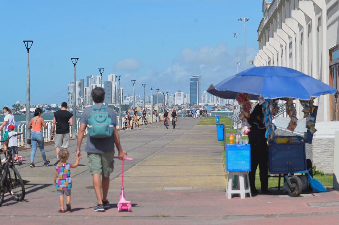 Movimento no Bairro do Recife