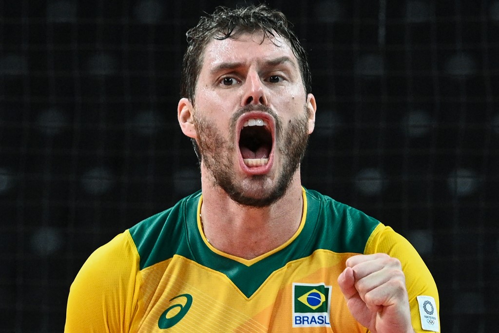 Bruninho é rapitão no vôlei masculino