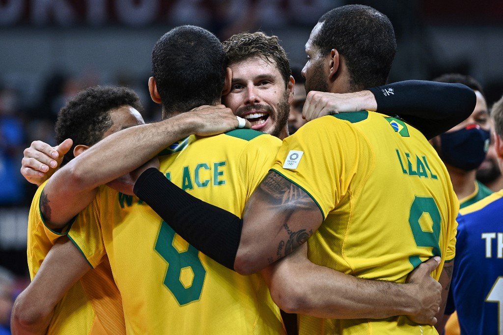 Brasil vence França por 3 sets a 2