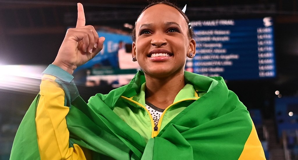 Rebeca Andrade, campeã olímpica no salto