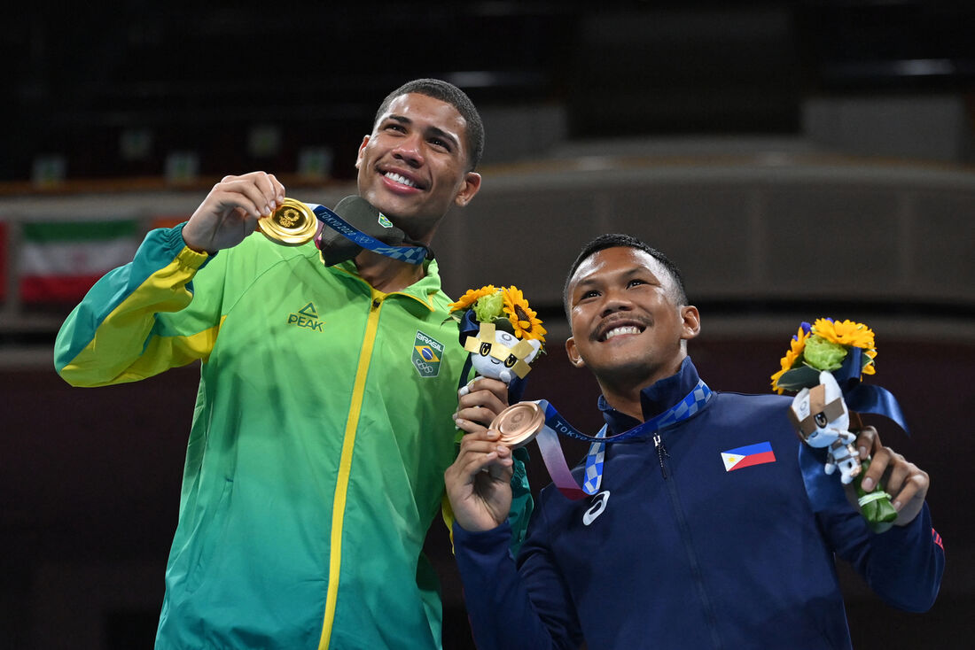 O brasileiro Hebert Sousa conquistou o ouro no boxe