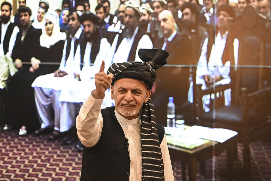 O ex-presidente afegão Ashraf Ghani