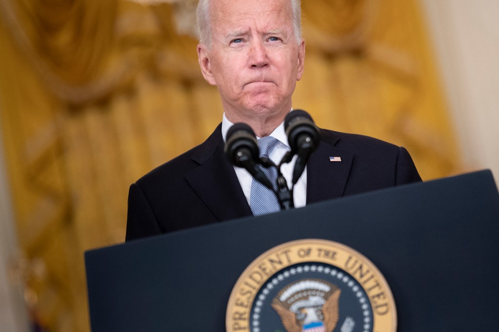 O presidente dos Estados Unidos, Joe Biden, faz pronunciamento sobre a retirada das tropas estadunidenses no Afeganistão