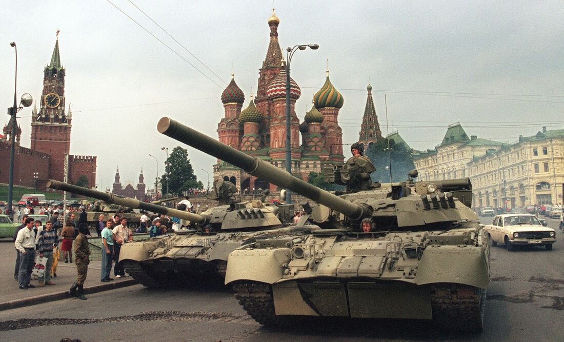 Tanques em Moscou